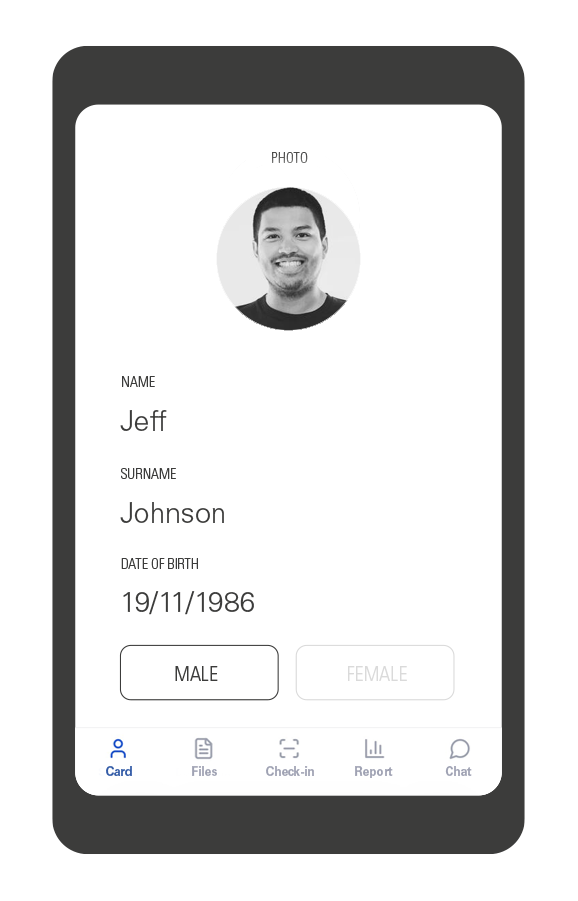 Worker portal screen 1